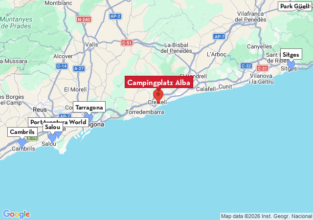 Karte der Sehensw&uuml;rdigkeiten