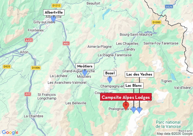 Map of places to visit
