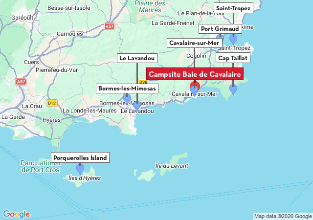 Map of places to visit
