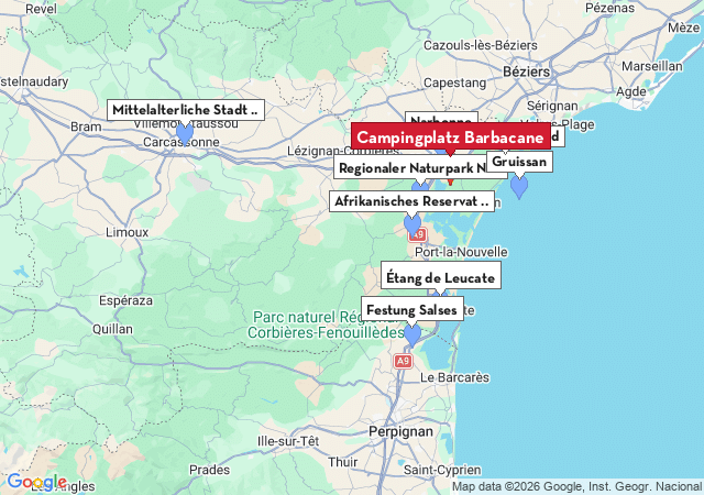 Karte der Sehensw&uuml;rdigkeiten