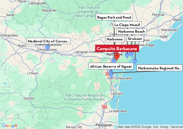 Map of places to visit