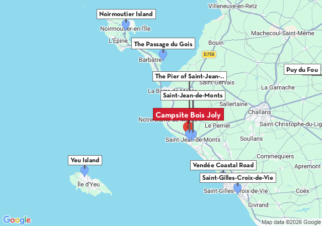Map of places to visit