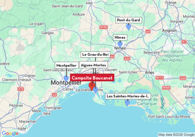 Map of places to visit