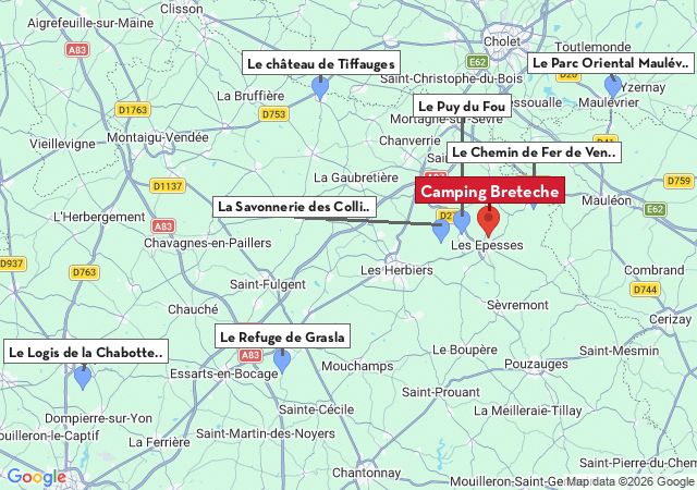 Carte des villes &agrave; visiter