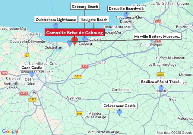 Map of places to visit