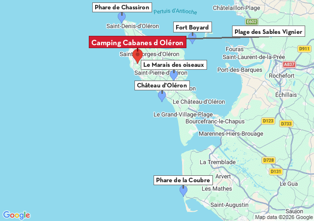 Carte des villes &agrave; visiter