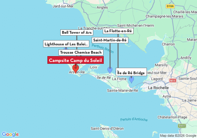 Map of places to visit