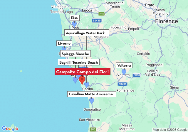 Map of places to visit