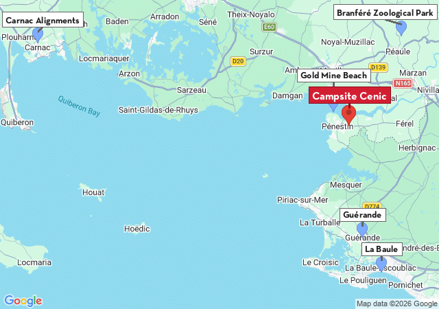Map of places to visit