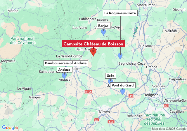 Map of places to visit
