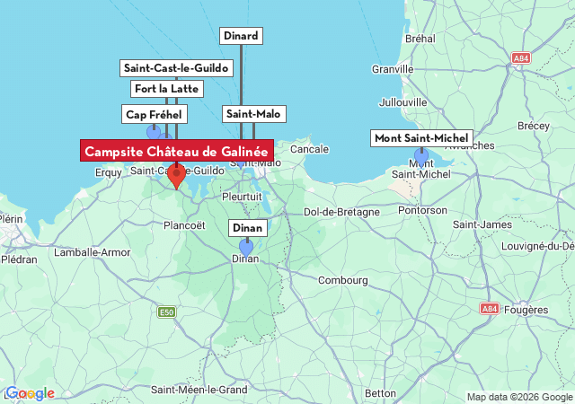 Map of places to visit