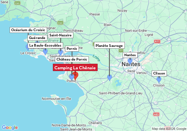 Carte des villes à visiter