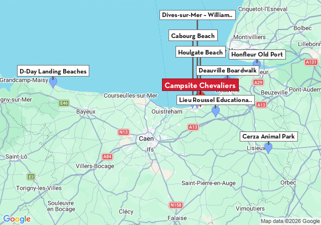 Map of places to visit
