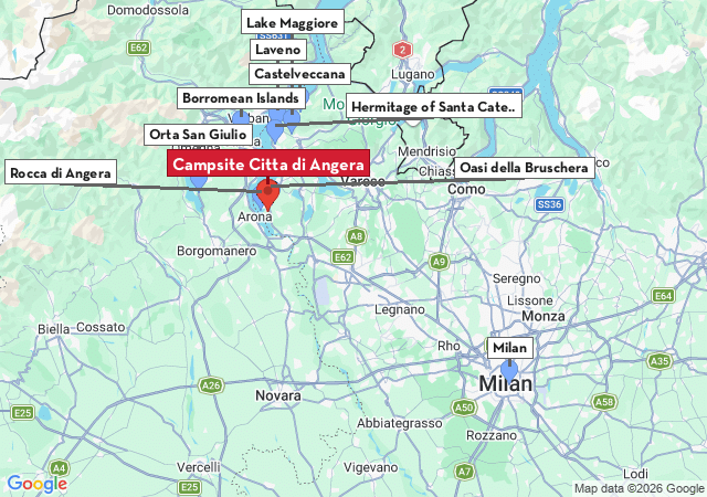 Map of places to visit