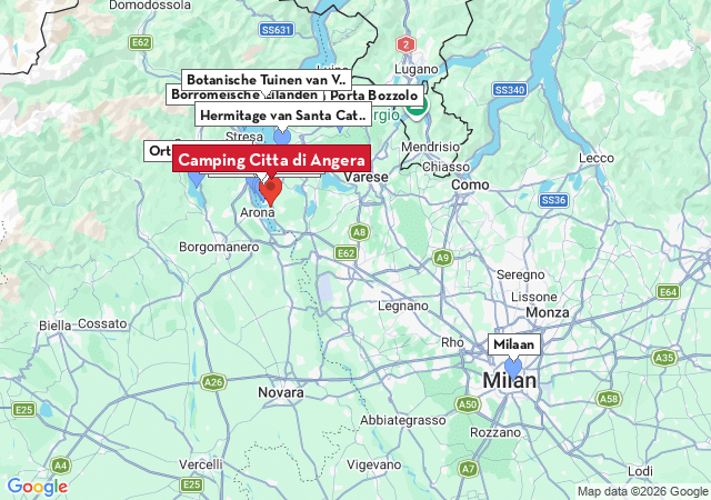 Kaart van te bezoeken steden