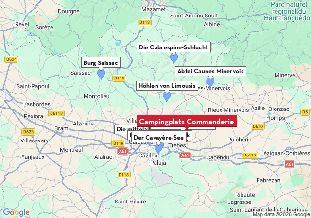 Karte der Sehensw&uuml;rdigkeiten