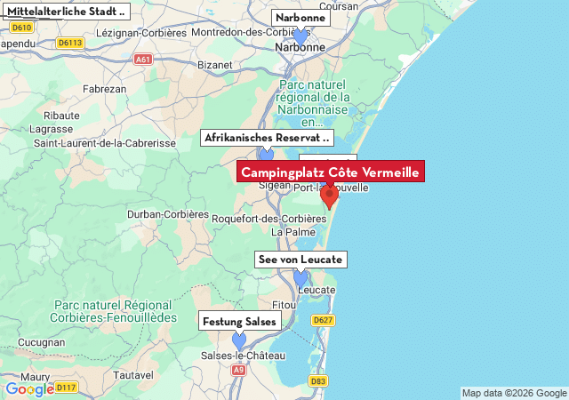 Karte der Sehensw&uuml;rdigkeiten