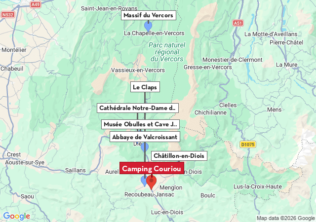 Carte des villes &agrave; visiter
