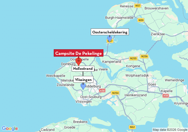 Map of places to visit