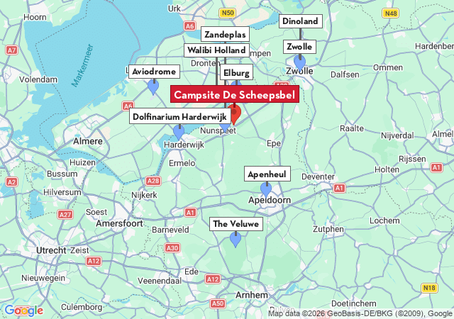 Map of places to visit