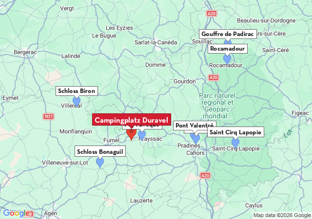 Karte der Sehensw&uuml;rdigkeiten