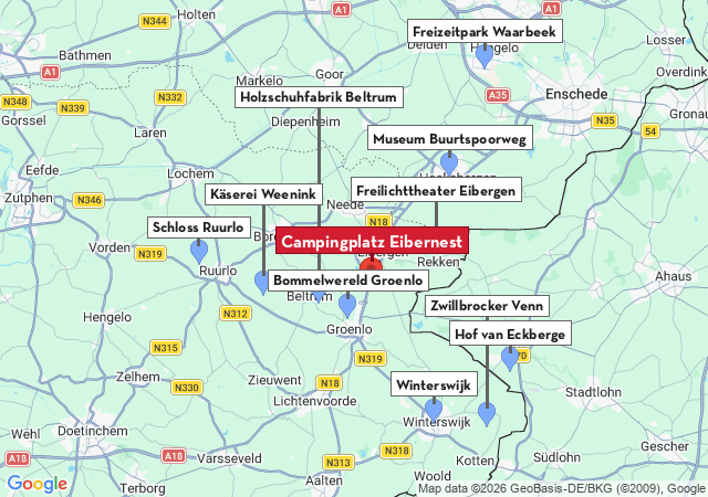 Karte der Sehensw&uuml;rdigkeiten