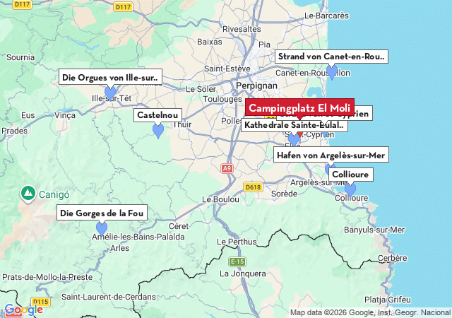 Karte der Sehensw&uuml;rdigkeiten