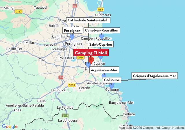 Carte des villes &agrave; visiter