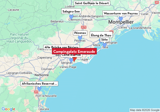 Karte der Sehensw&uuml;rdigkeiten