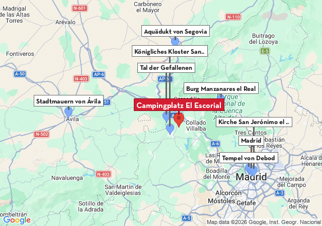 Karte der Sehensw&uuml;rdigkeiten