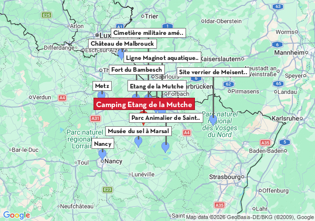 Carte des villes à visiter