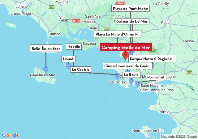 Mapa de ciudades para visitar