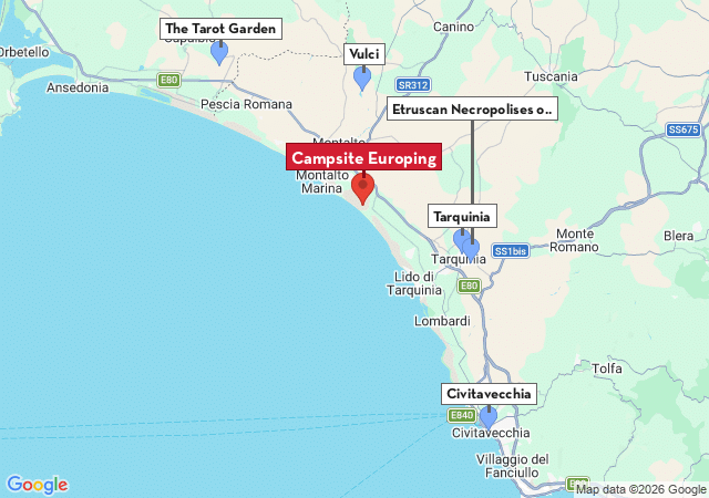 Map of places to visit