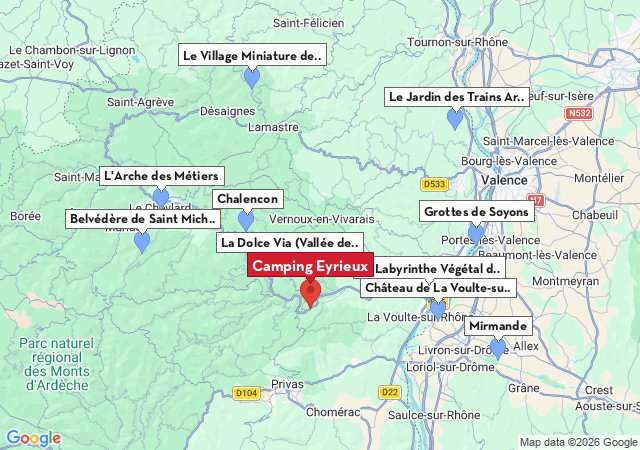 Carte des villes &agrave; visiter