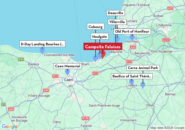 Map of places to visit