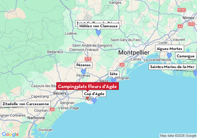 Karte der Sehensw&uuml;rdigkeiten