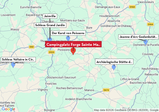 Karte der Sehensw&uuml;rdigkeiten