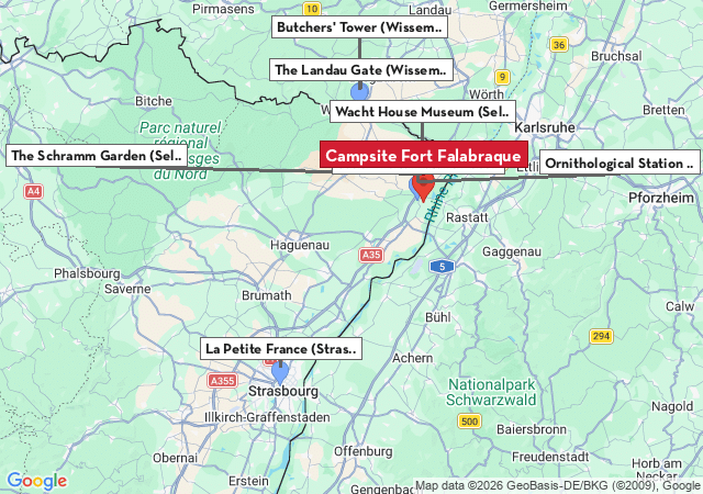 Map of places to visit