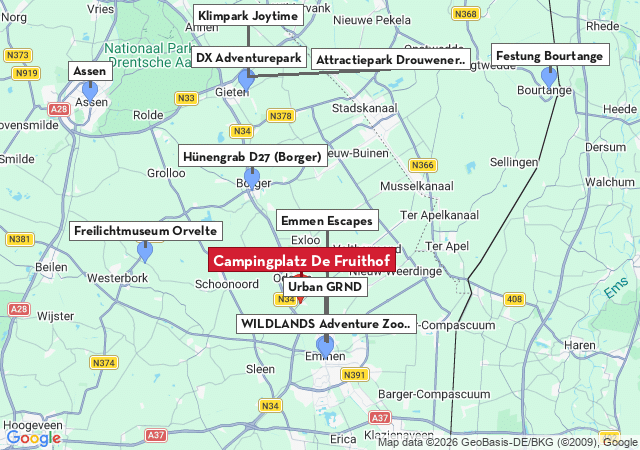Karte der Sehensw&uuml;rdigkeiten