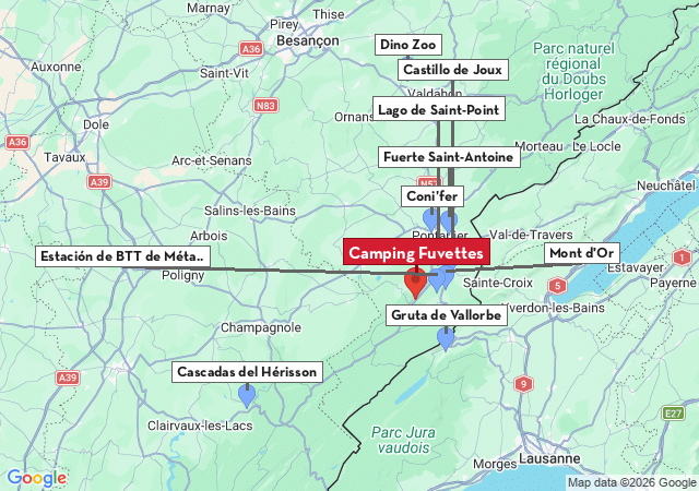 Mapa de ciudades para visitar