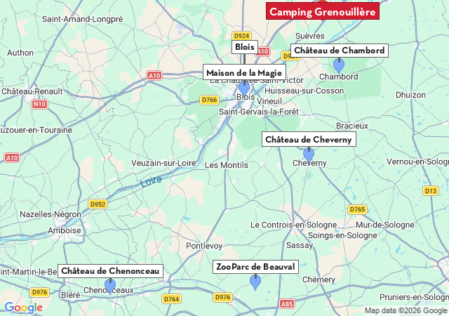 Carte des villes &agrave; visiter