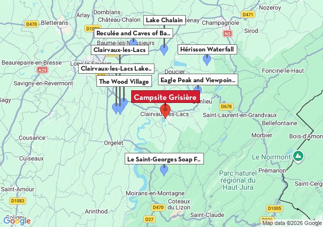 Map of places to visit