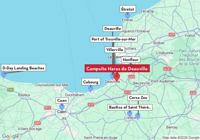Map of places to visit