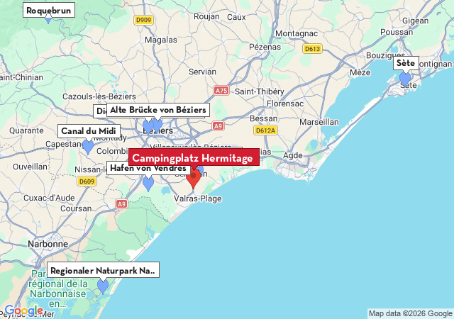 Karte der Sehensw&uuml;rdigkeiten