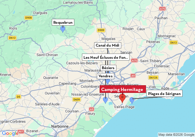 Carte des villes &agrave; visiter
