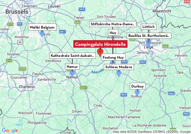 Karte der Sehensw&uuml;rdigkeiten