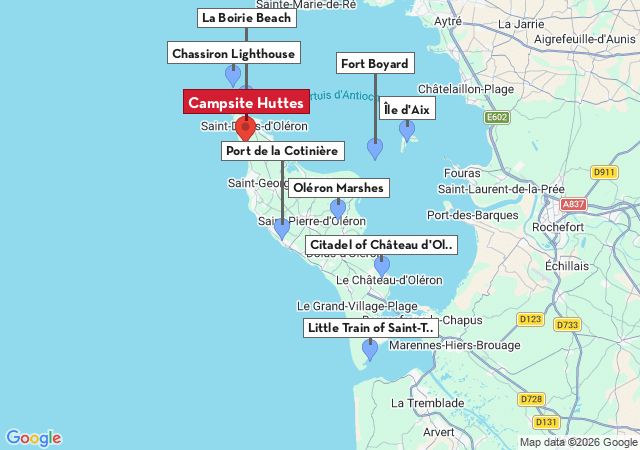 Map of places to visit