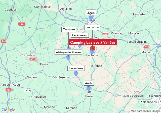 Carte des villes à visiter