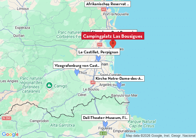 Karte der Sehensw&uuml;rdigkeiten