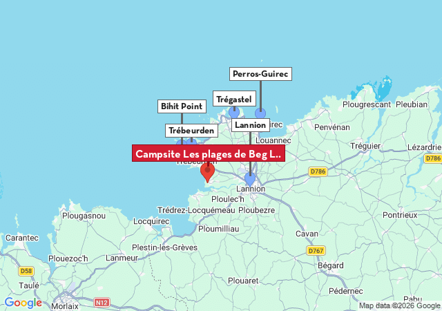 Map of places to visit
